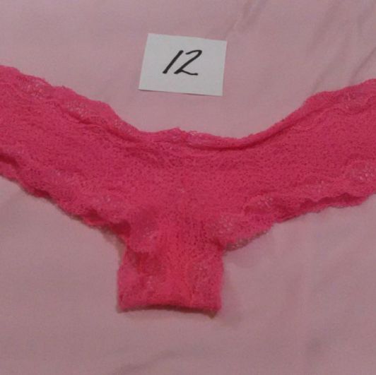 Stretchy Hot Pink Lace Panties