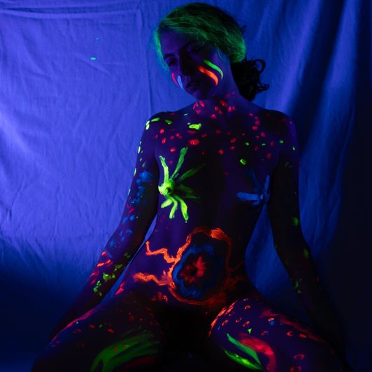 Photo Set: Blacklight and Body Paint