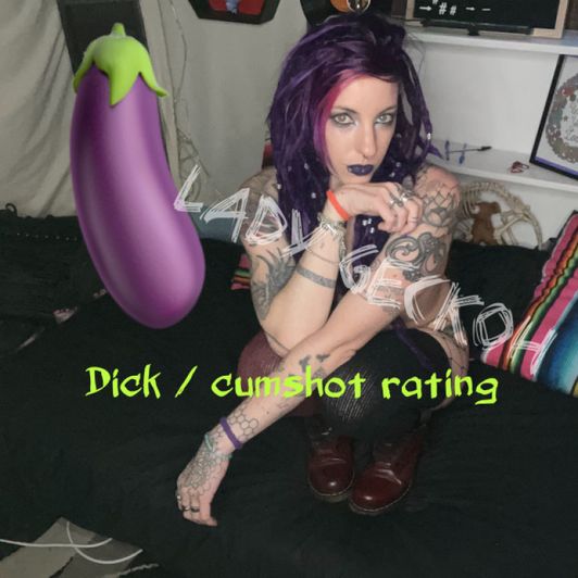 Dick or cumshot rating