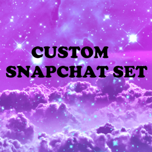 Custom Snapchat Set