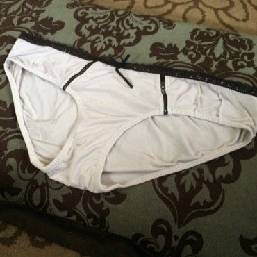 Silky white panties