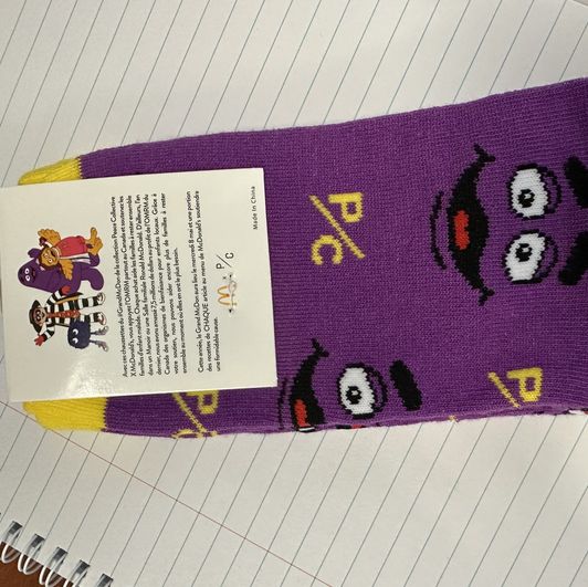 Limited edition Grimace socks shipping included