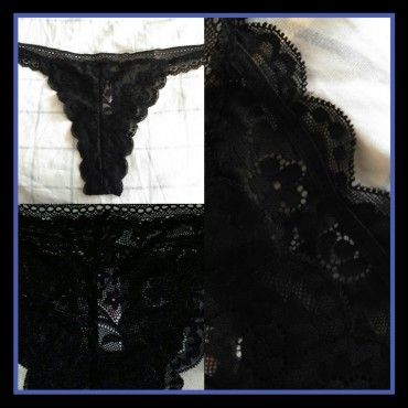 Black Lace Thong
