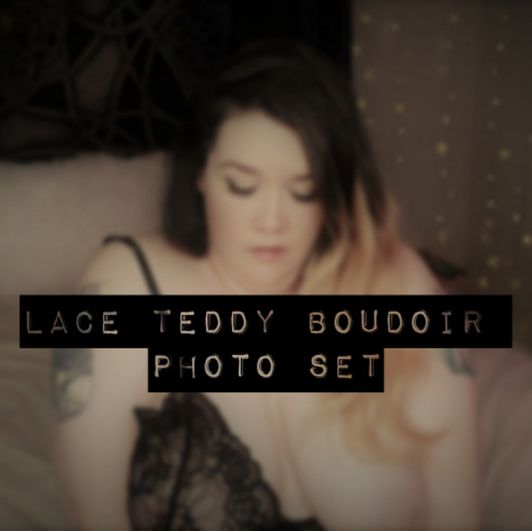 Lace Teddy Boudior photo set