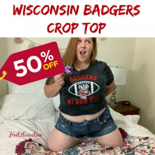Wisconsin Badgers Crop Top
