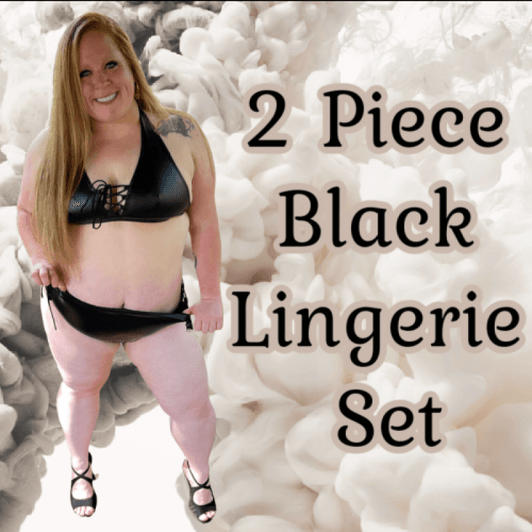 2 Piece Black Lingerie Set