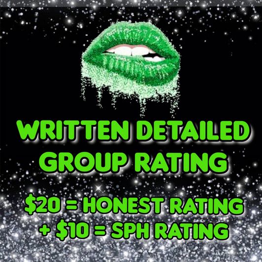 Detailed Written Group Rating