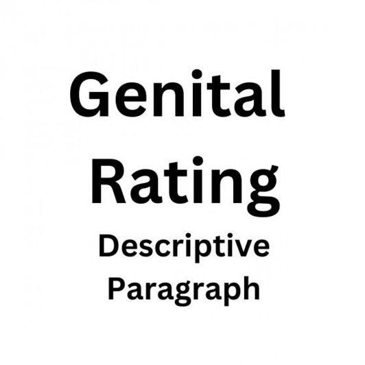 Genital Rating Written