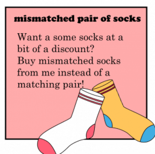 Get a Mismatched Pair of Socks