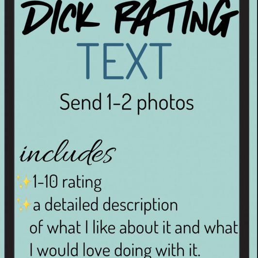 Dick Rating TEXT