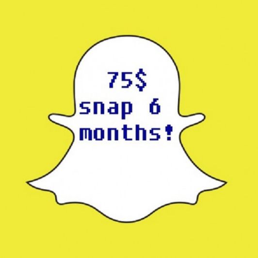 Snapchat 6 months !