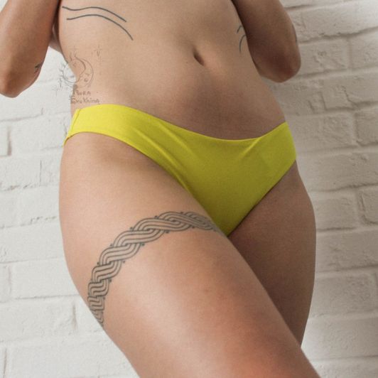 yellow soft panties