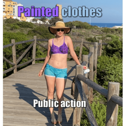 Painted clothes in public photoset