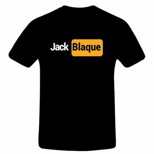 Pornhub style Jack Blaque logo t shirt
