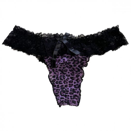 Purple Panther Pattern Panty