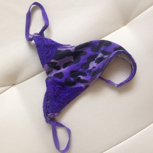 Purple thong