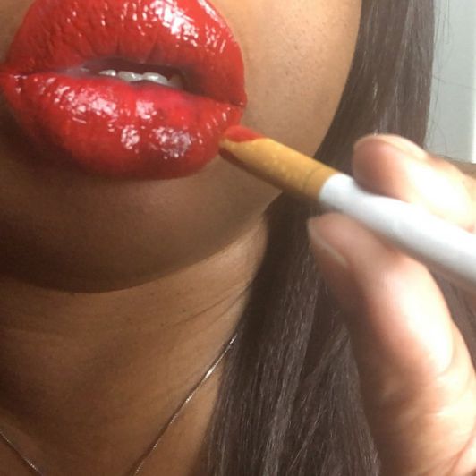 Big Red Smoking Lips