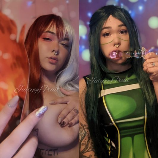 Todoroki and Froppy photo and video set