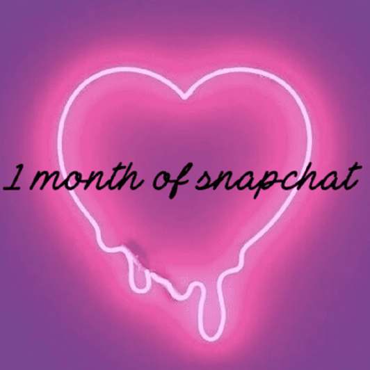 1 month of premium snapchat!