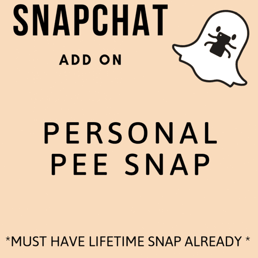 Snapchat Personal Pee Snap