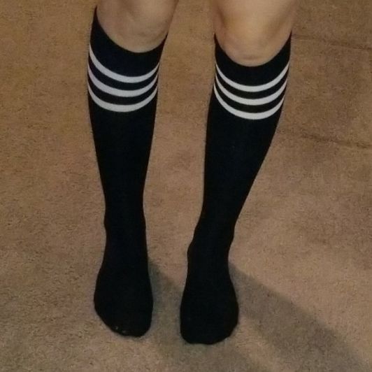 Black and White Stripped Socks