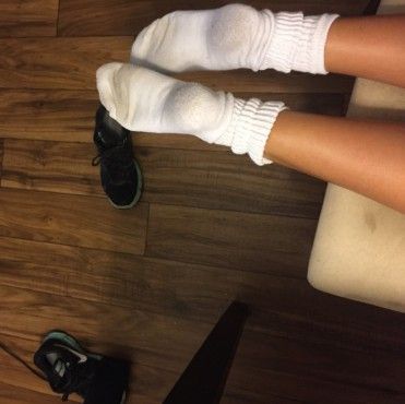 Dirty Smelly White Gym Socks