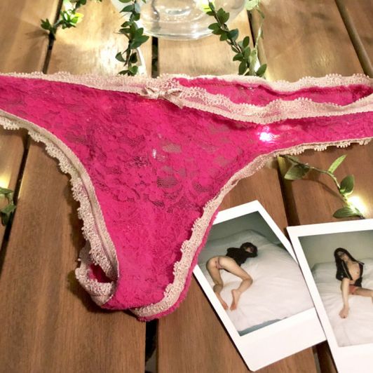 RaidMe: Pink Lace Thong