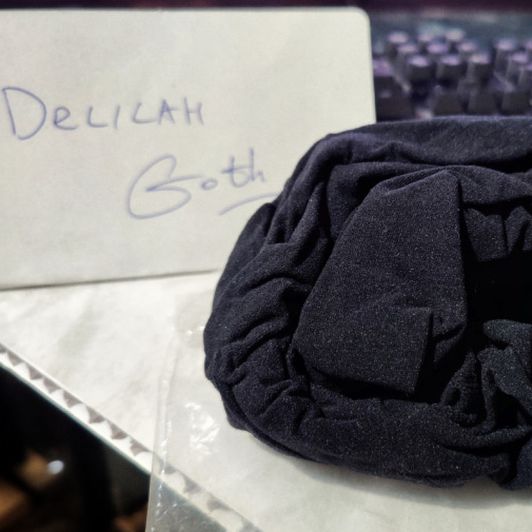 Delilah Goth black pantyhose used
