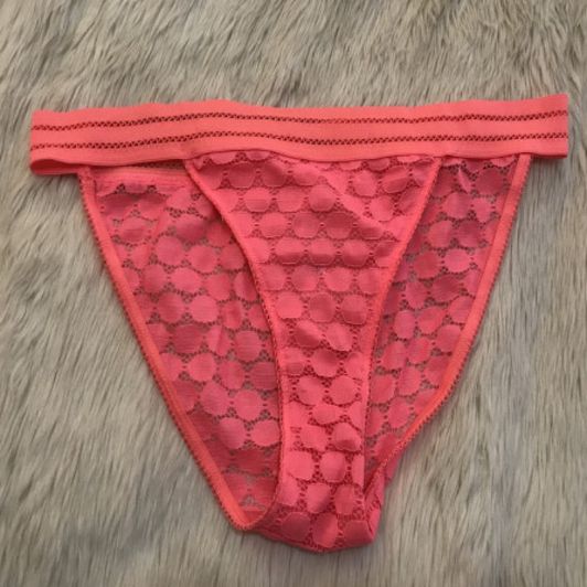 FREE SHIPPING Neon Coral Full Back Panty