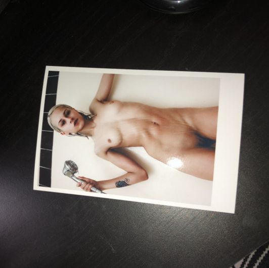 Sexy Shower Polaroid Print