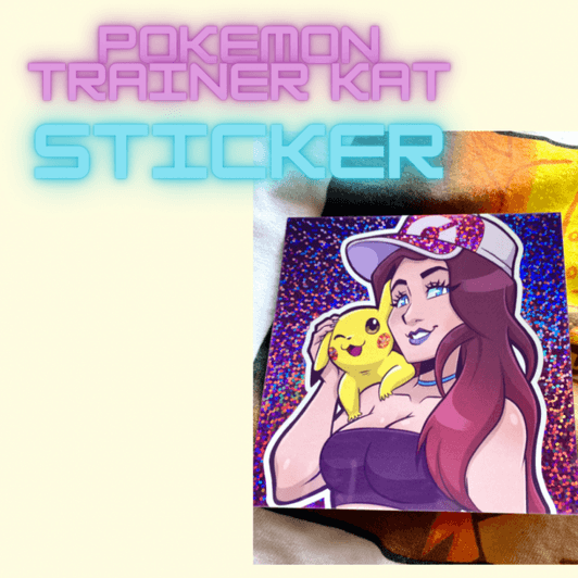 Pokémon trainer Kat sticker