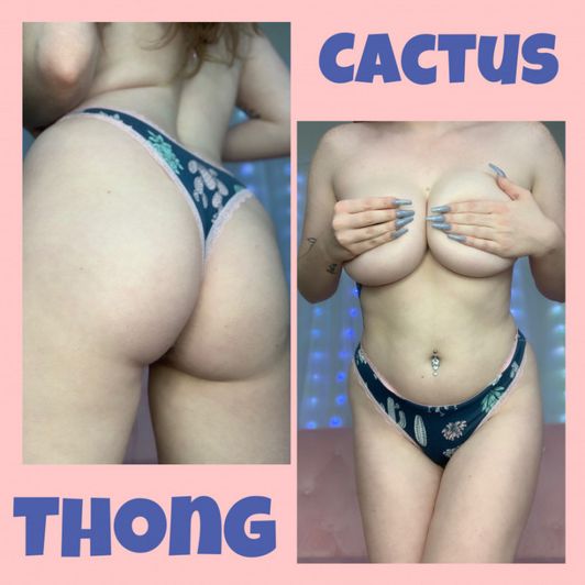 Cactus Worn Thong