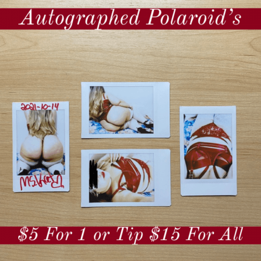 Autographed Polaroids