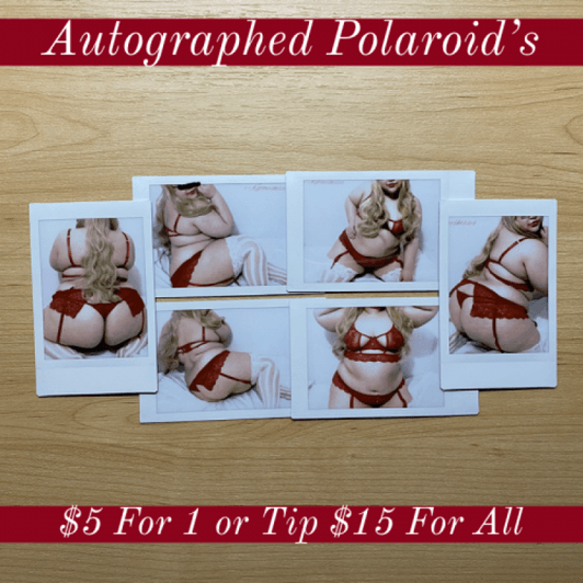 Autographed Love Fairy Polaroids