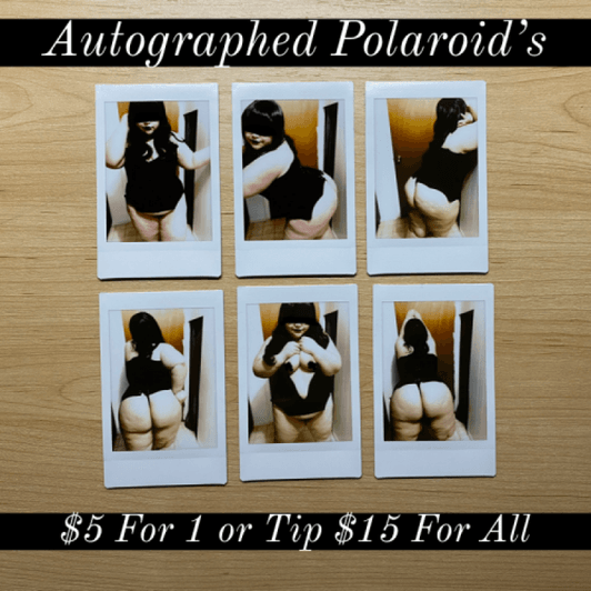 Autographed Polaroids