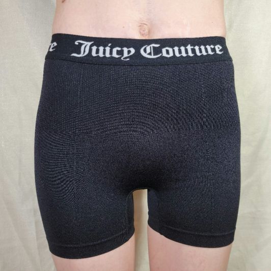 Black Juicy Couture Boy Shorts