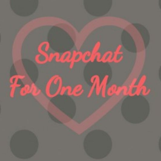 One Month Snapchat Access