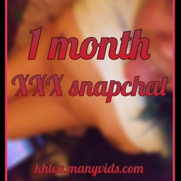 1 Month XXX Snapchat
