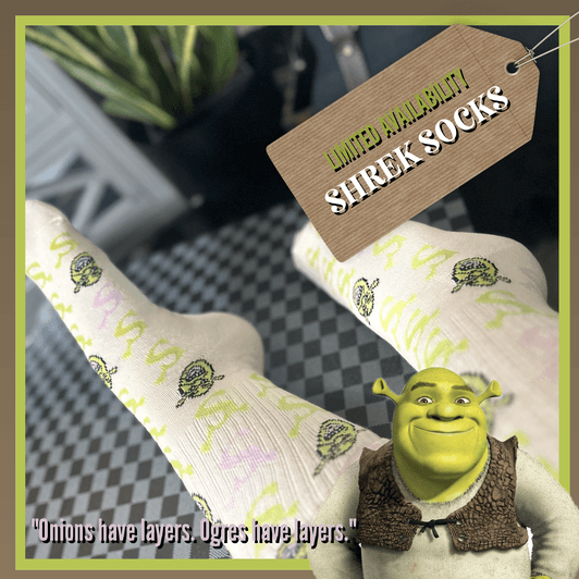 Limited Availibilty: Shrek Socks 3
