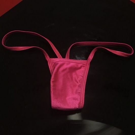 Pink micro thong