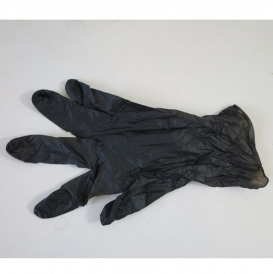2 pieces black latex glove