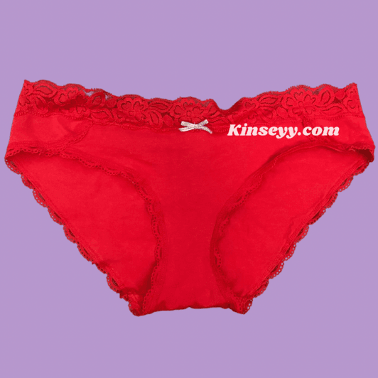 Red cotton panties