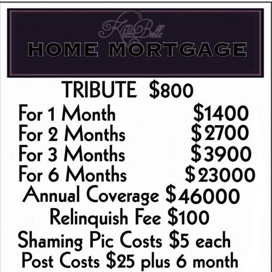 Mortgage Payment Tribute