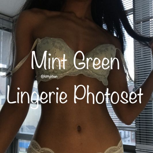 Mint Green Lingerie Photoset