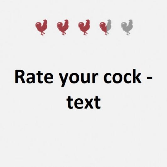 Rate your cock  text