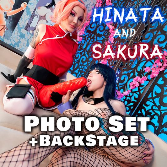 Hinata and Sakura Photo Set  and BackStage Photo