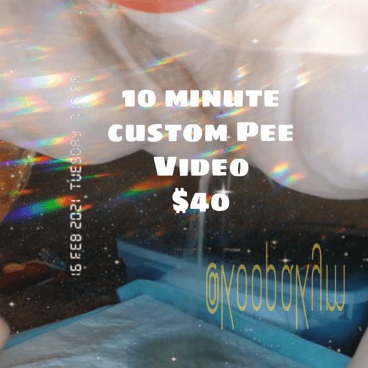 Custom Pee Video