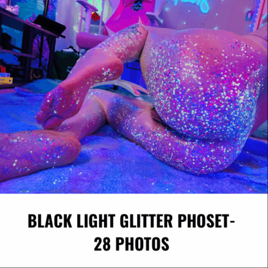 Blacklight Glitter Photoset