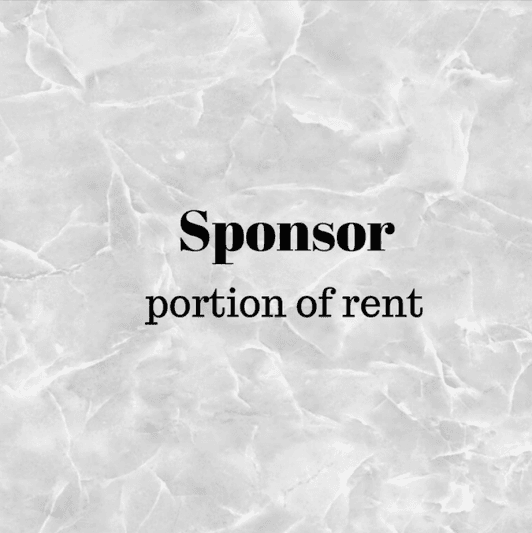 Sponsor: portion of rent