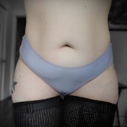 Used Blue Thong